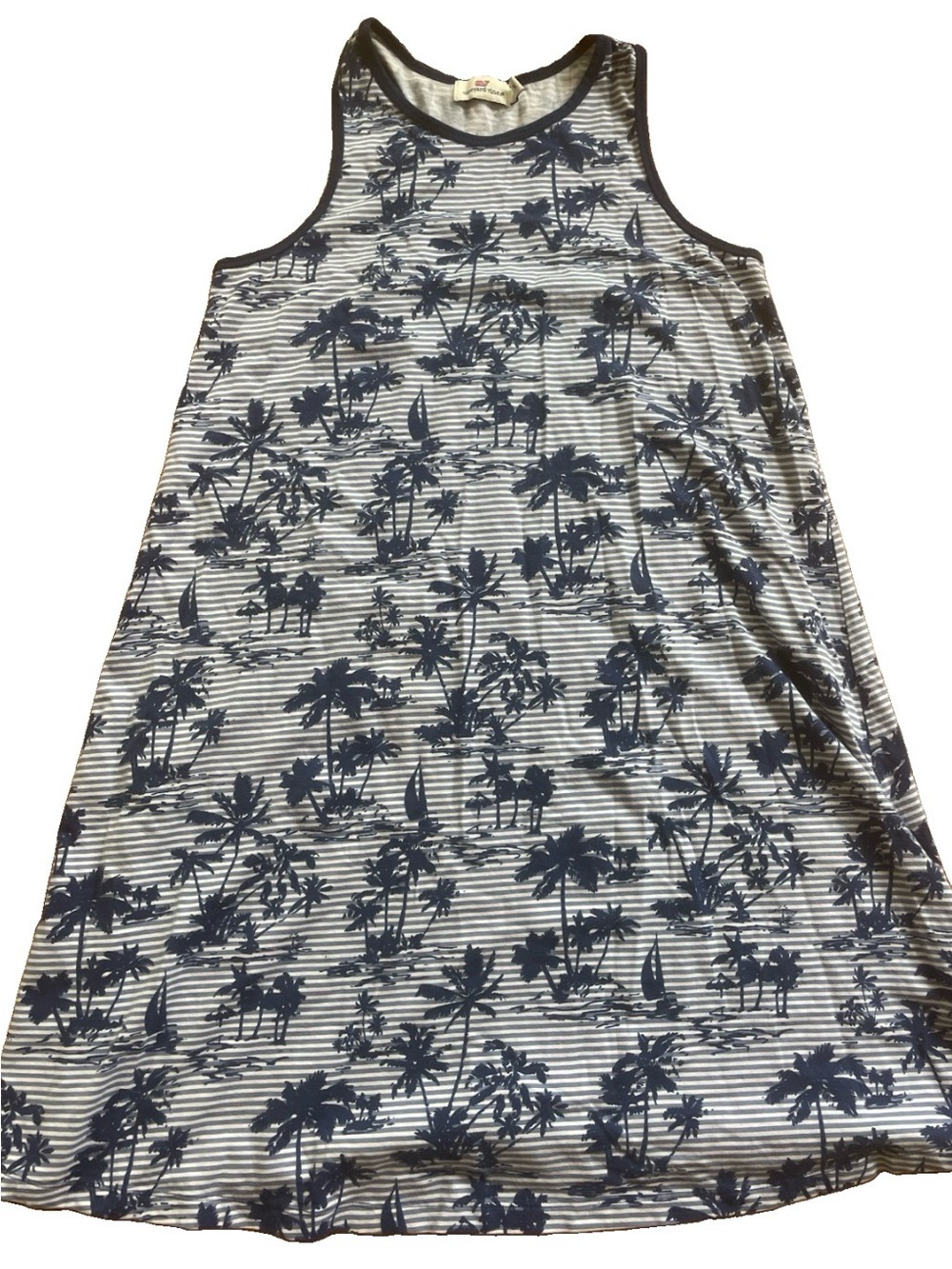 VINEYARD VINES Tropical Palms Print Dress Small Swim Coverup